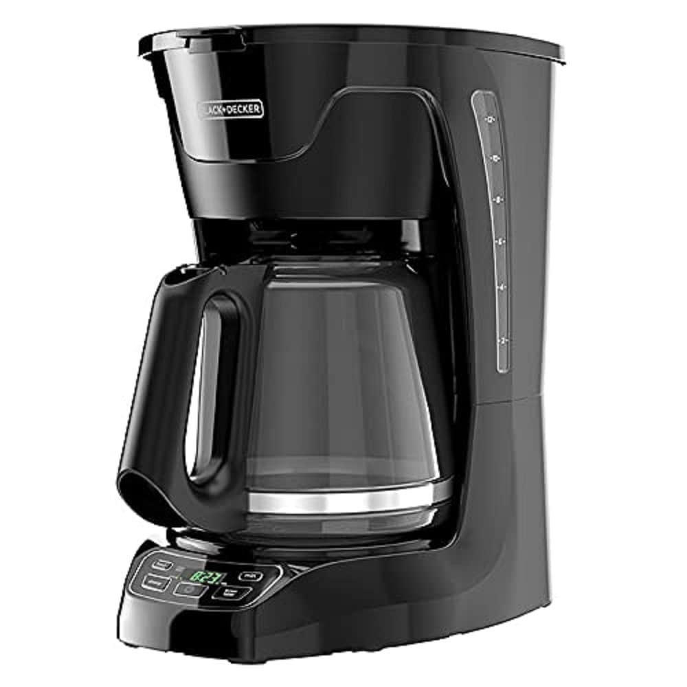Black+Decker Programmable Digital Coffeemaker, 12 Cup, Black