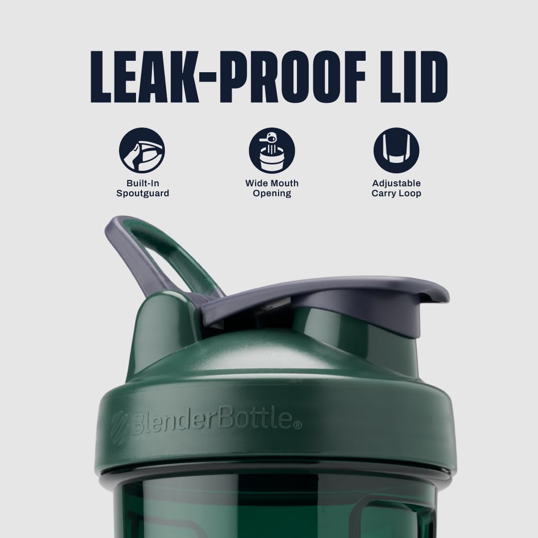 BlenderBottle Pro Series Shaker Bottle, 28 oz, Full-Color Green