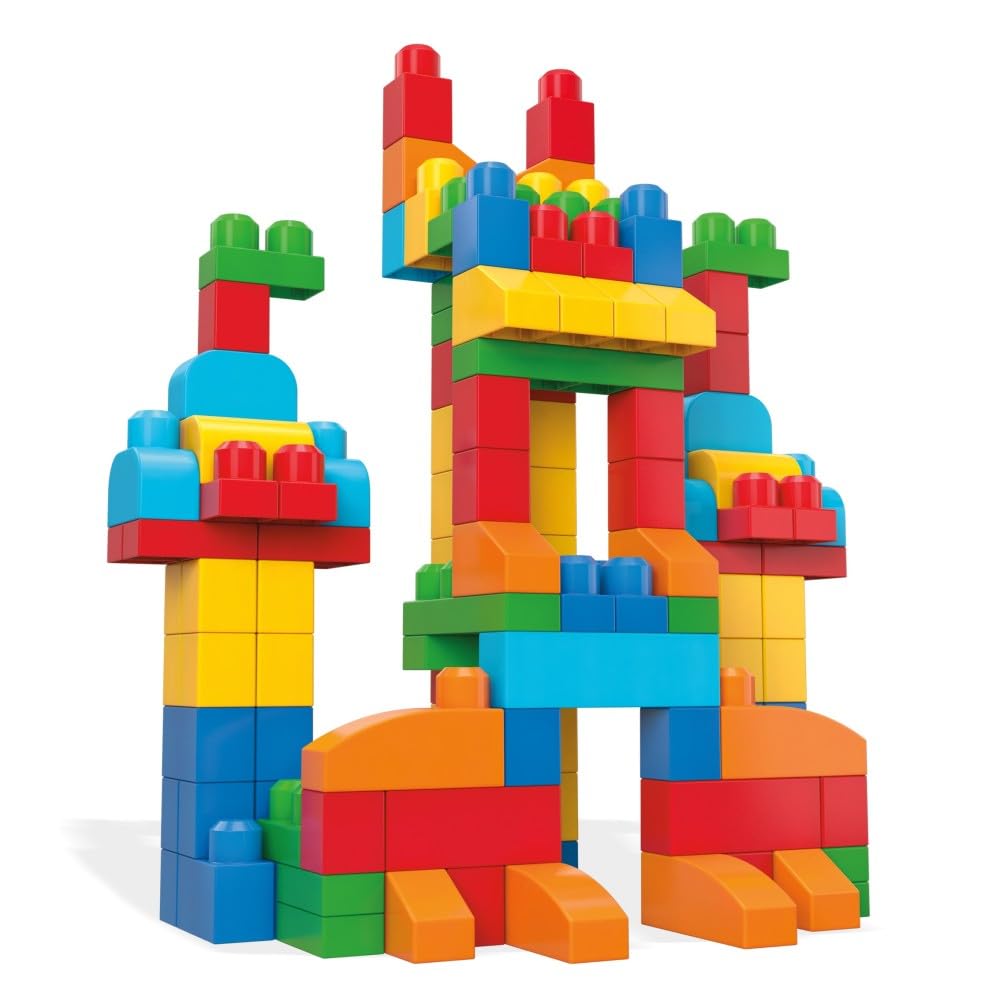 MEGA BLOKS First Builders Deluxe Building Bag, 150 Pieces, Blue