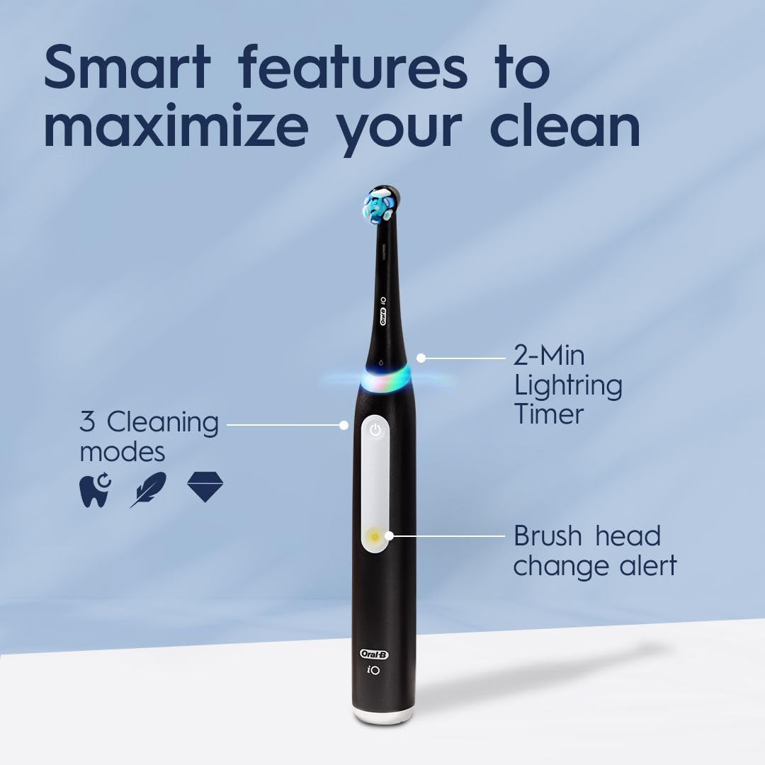 Oral-B iO3 Electric Toothbrush with Charger, Black