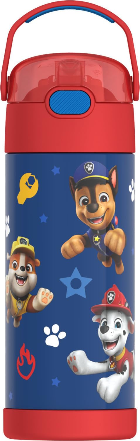 Thermos Funtainer Water Bottle with Straw, 14oz, Paw Patrol Boy