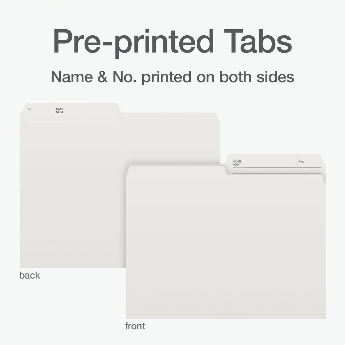 Pendaflex Letter File Folders, 1/2-Cut Tab, Ivory, 100-Pack