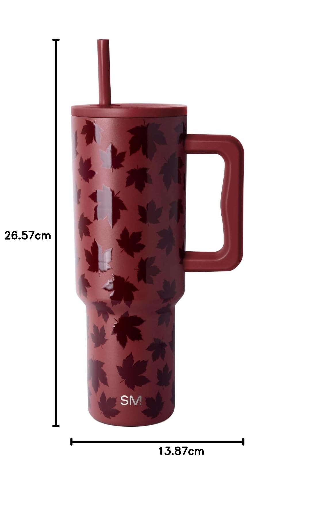 Simple Modern Halloween Tumbler with Handle, 40 oz, Leaves