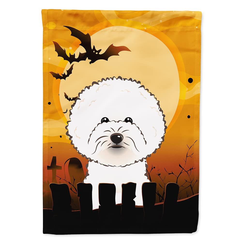 Caroline's Treasures Halloween Bichon Frise House Flag, Large