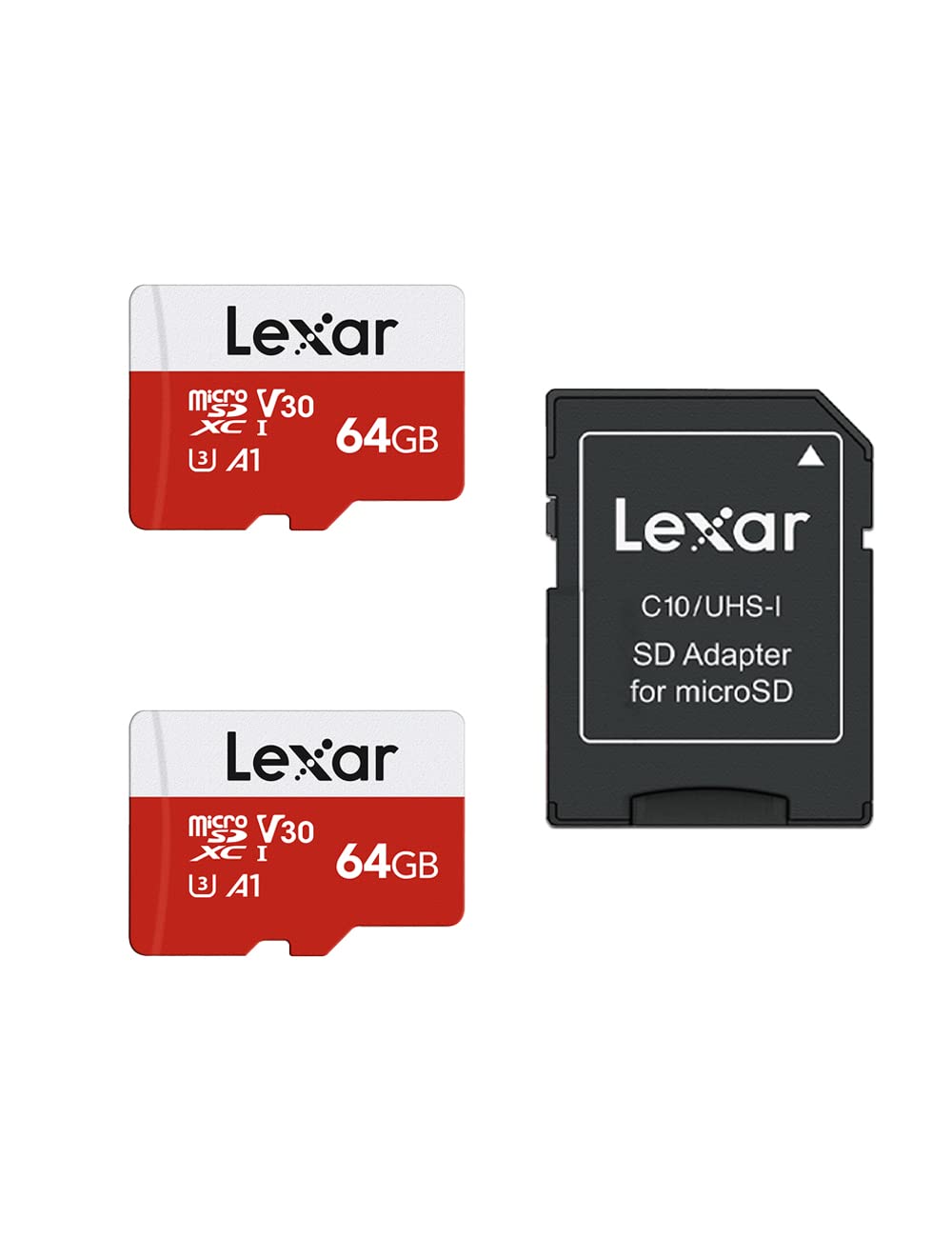 Lexar E-Series microSDXC Card 64GB, 2-Pack