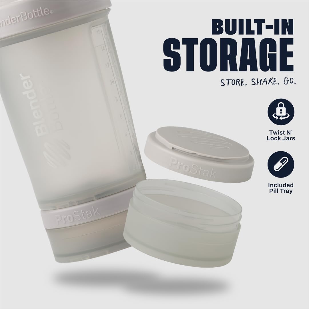 BlenderBottle Classic V2 ProStak Shaker with Pill Organizer, 22 oz