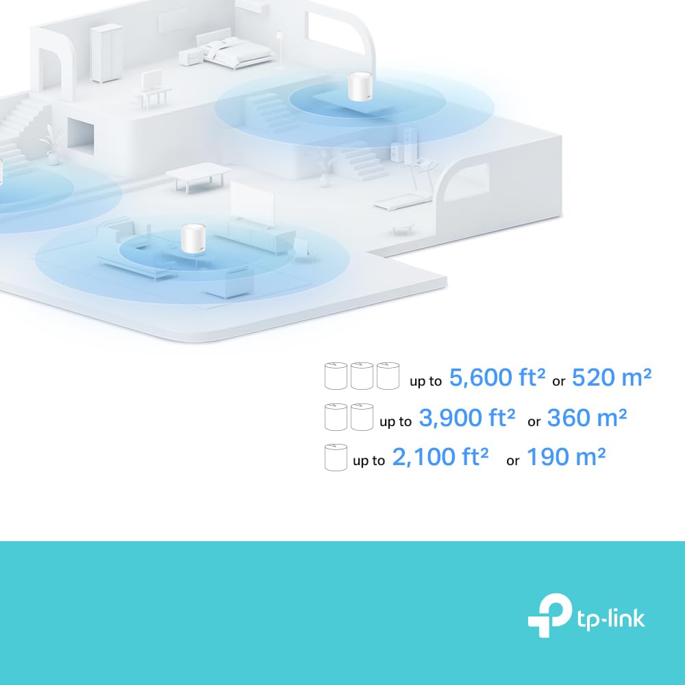 TP-Link Deco X10 AX1500 WiFi 6 Mesh System, 2-Pack