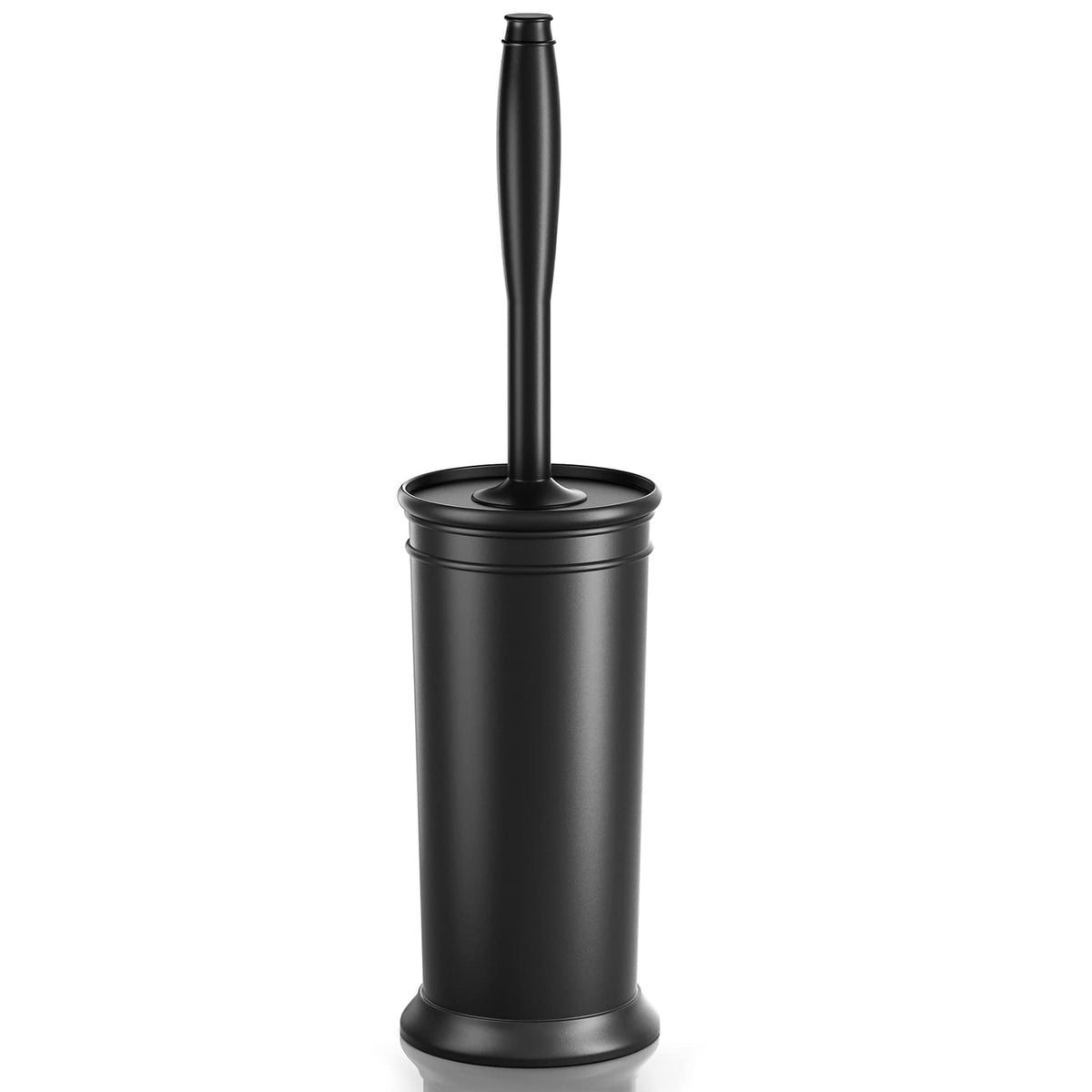UPTRONIC Toilet Brush and Covered Holder Set, Black-01