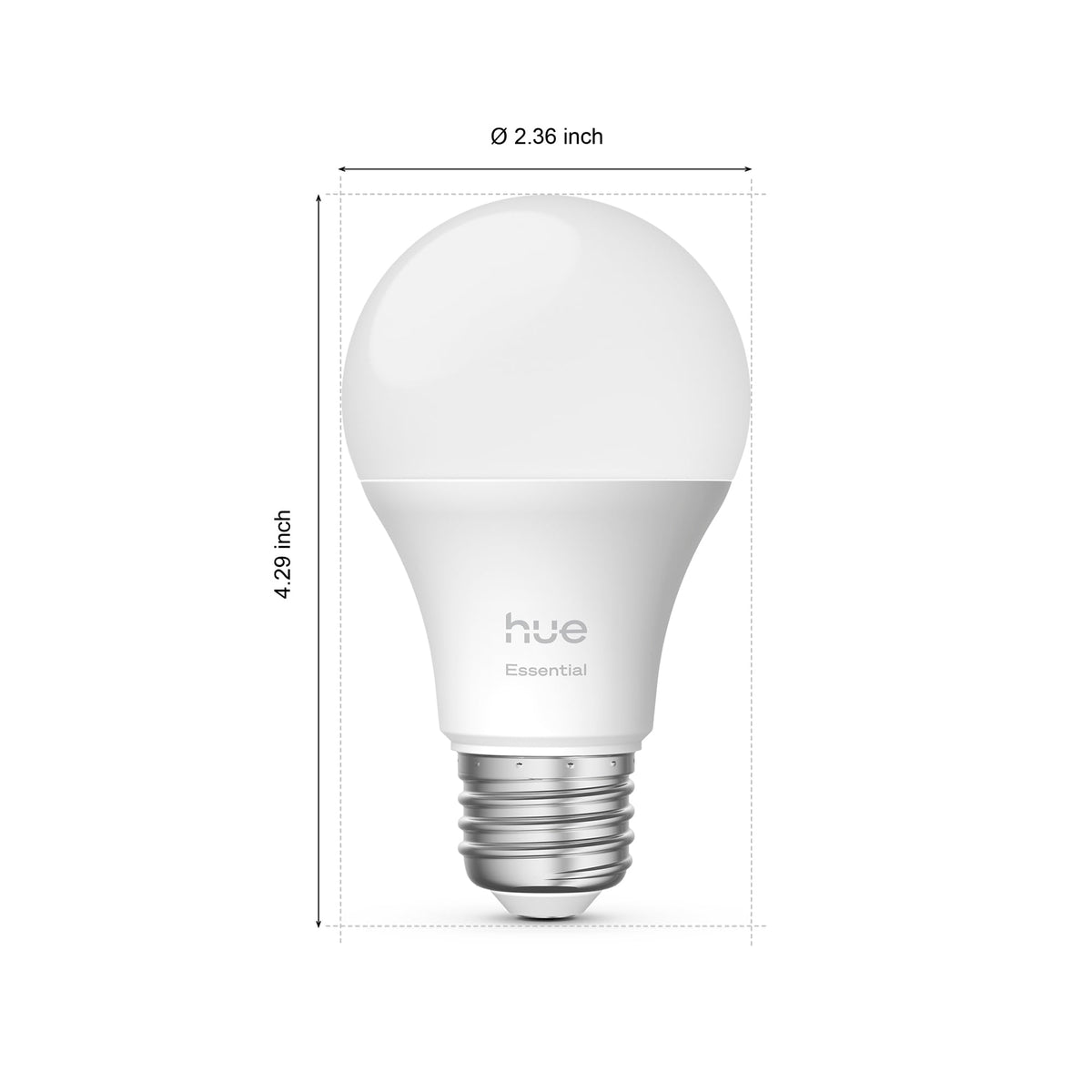 Philips Hue Essential A19 Smart LED Bulb, White and Color, 2 Pack