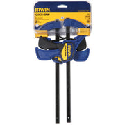Irwin Quick-Grip One-Handed Mini Bar Clamp, 2 Pack, 1964743