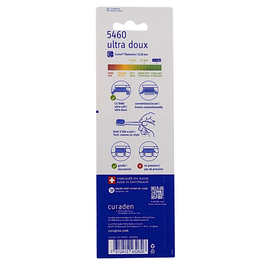 Curaprox CS 5460 Ultra Soft Toothbrush, 3-Pack