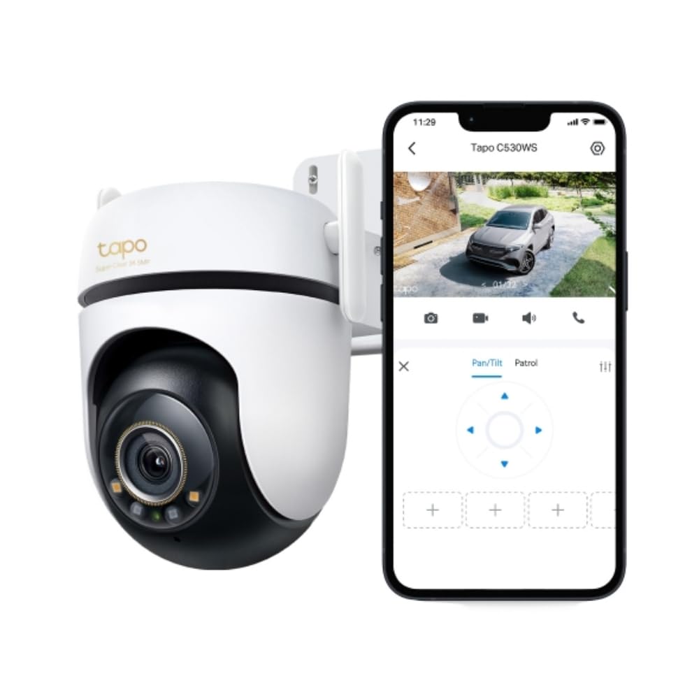TP-Link Tapo C530WS 3K Pan/Tilt Outdoor Security Camera