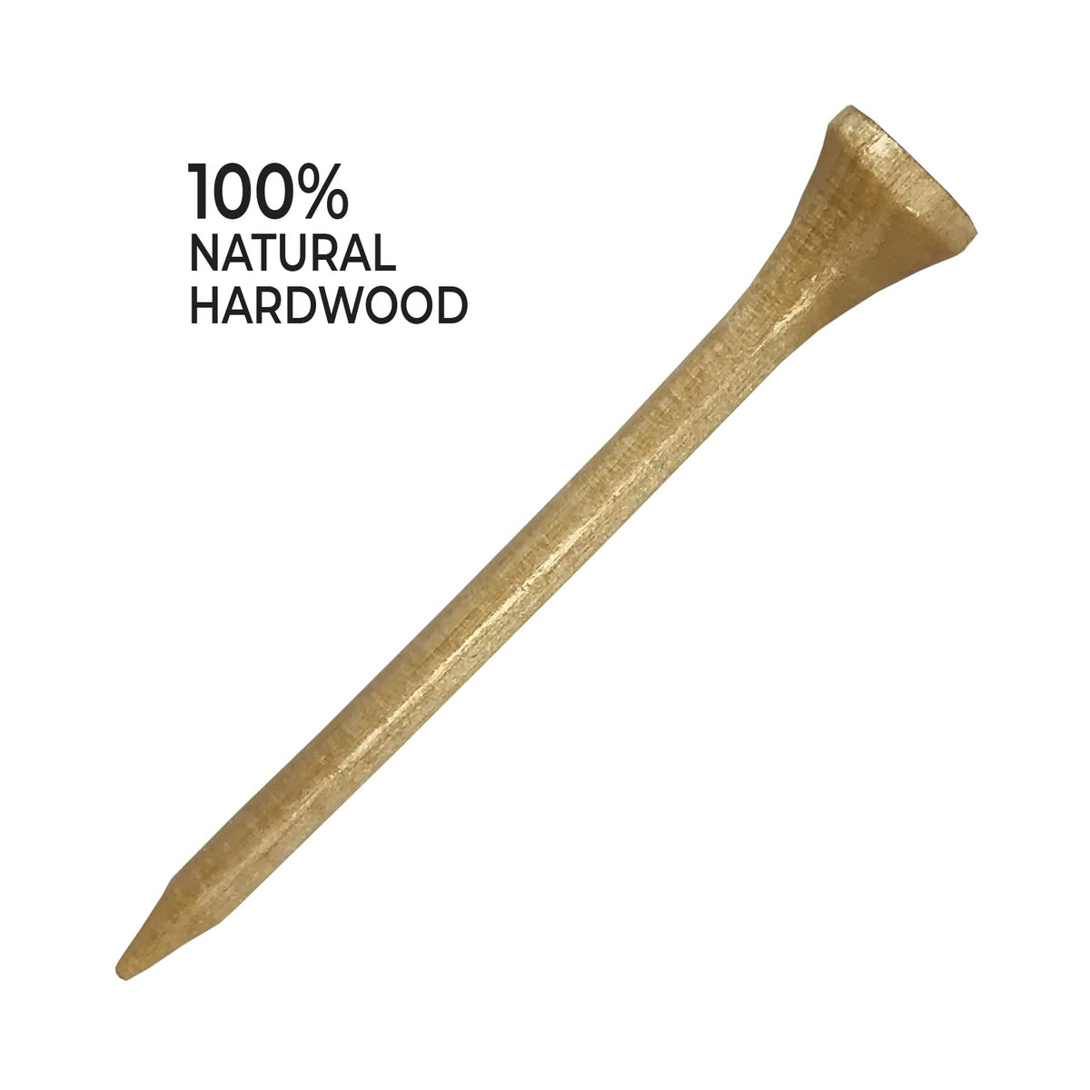 Pride Golf Tee Deluxe, 3-1/4-Inch, Natural, 400 Count