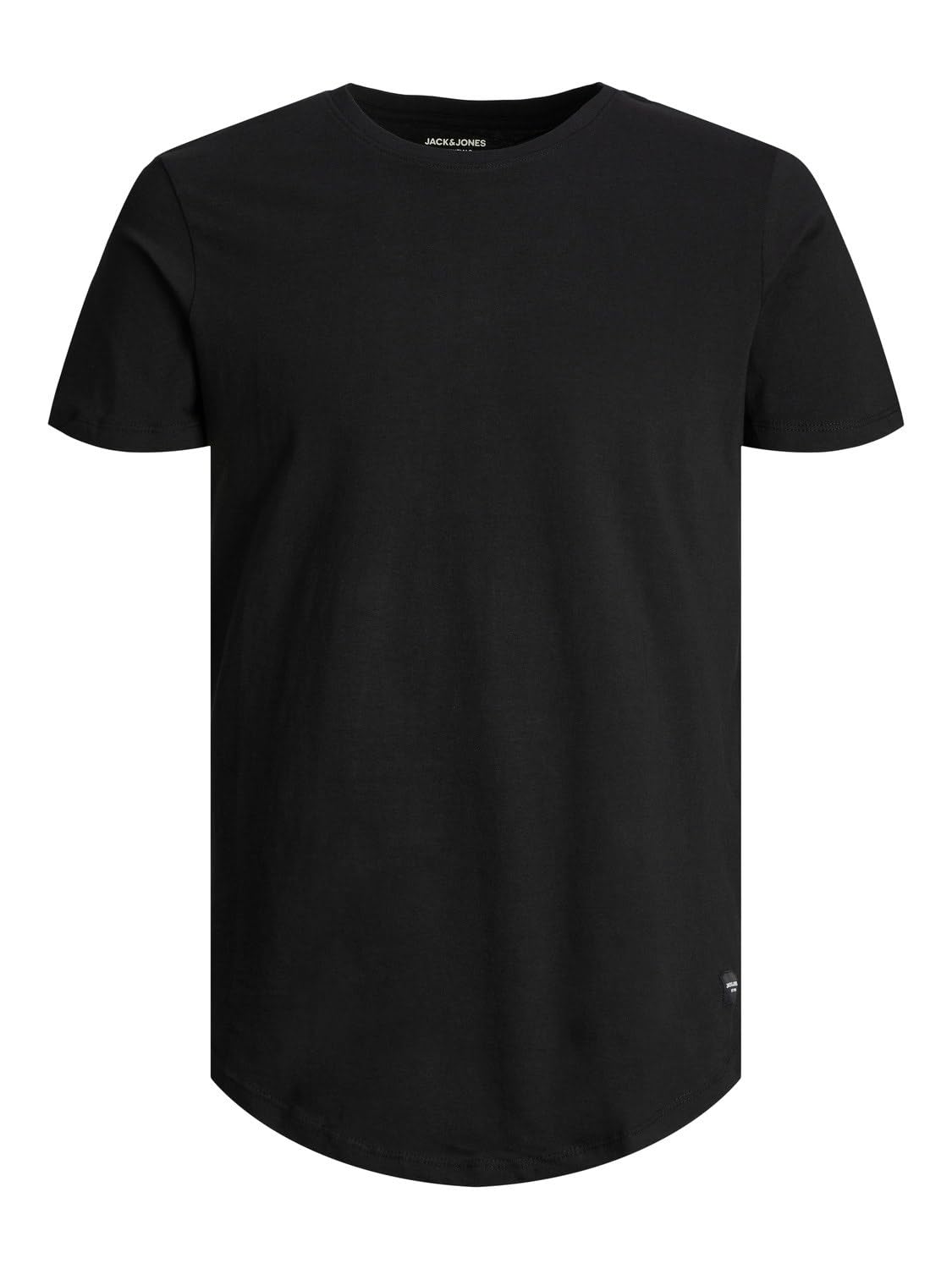 Jack & Jones Men's Long Line Fit T-Shirt JJENOA, Black, XL
