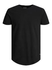 Jack & Jones Men's Long Line Fit T-Shirt JJENOA, Black, XL