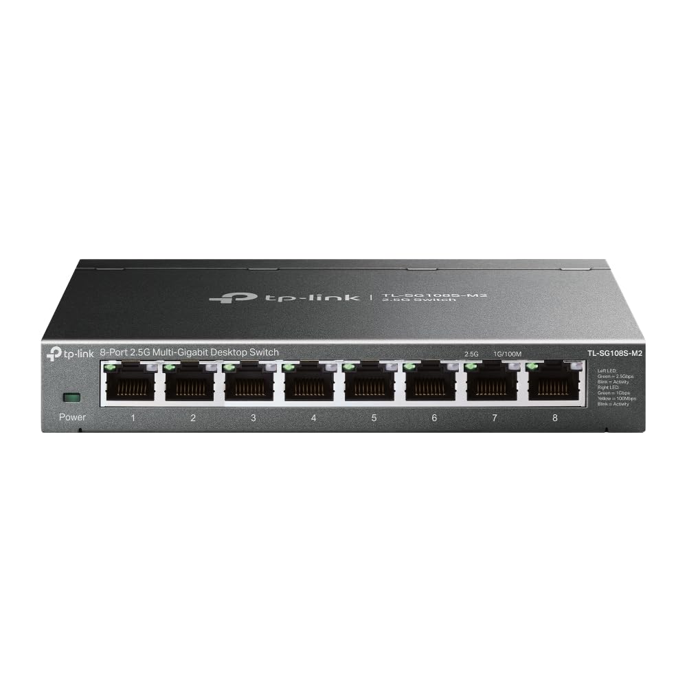 TP-Link TL-SG108S-M2 8-Port 2.5G Unmanaged Network Switch