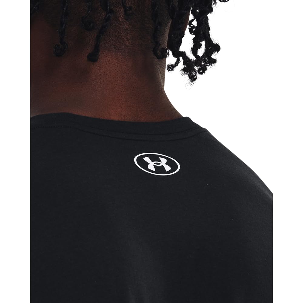 Under Armour Men's Sportstyle Logo T-Shirt, Black/White, Large