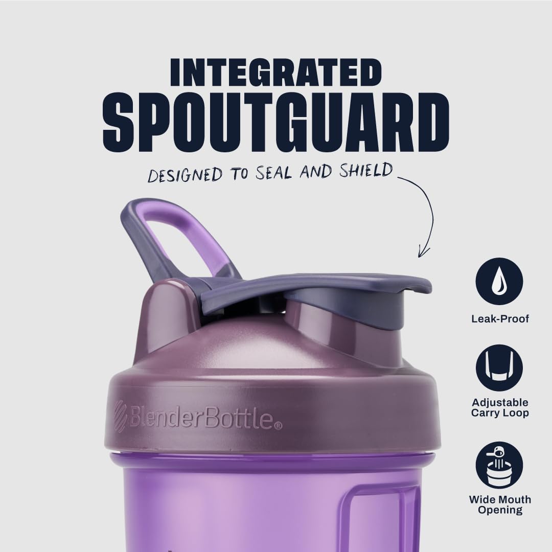 BlenderBottle Classic V2 Shaker Bottle, 28oz, Full Color Purple