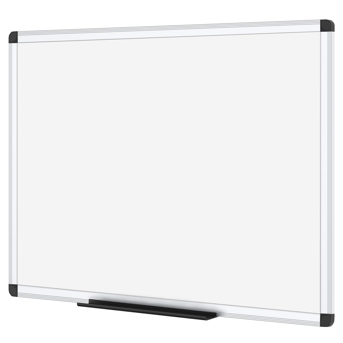 VIZ-PRO Magnetic Dry Erase Whiteboard, 24" x 18", Aluminum Frame