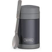 Thermos Funtainer Food Jar with Spoon, 16oz, Matte Charcoal