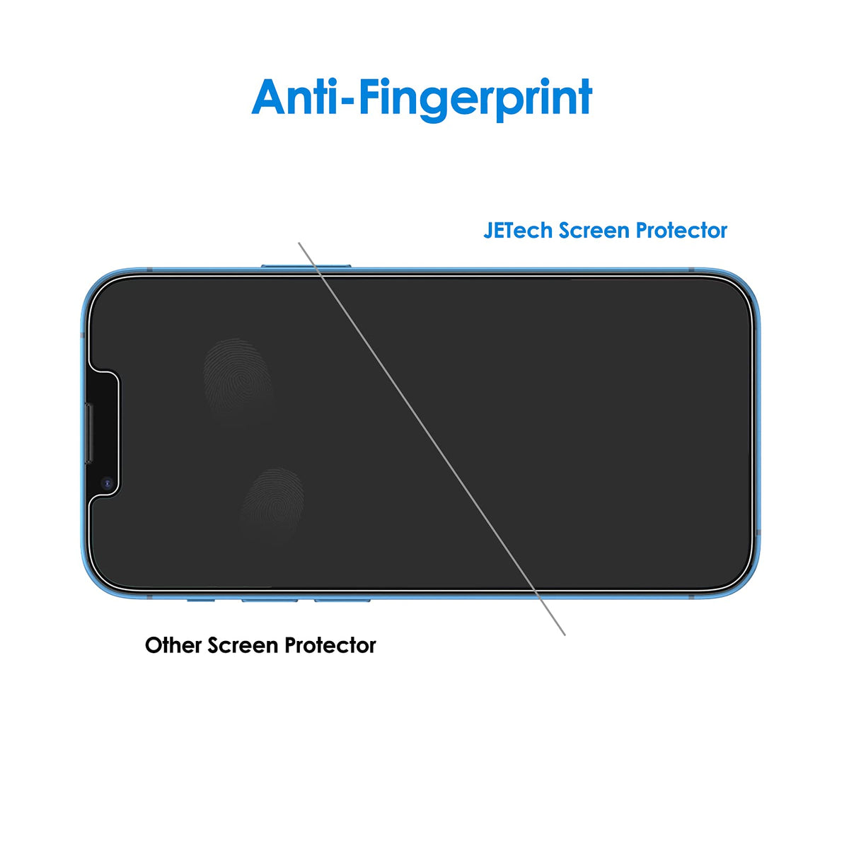 JETech Privacy Screen Protector for iPhone 16e/13, 6.1 in, 2 Pack
