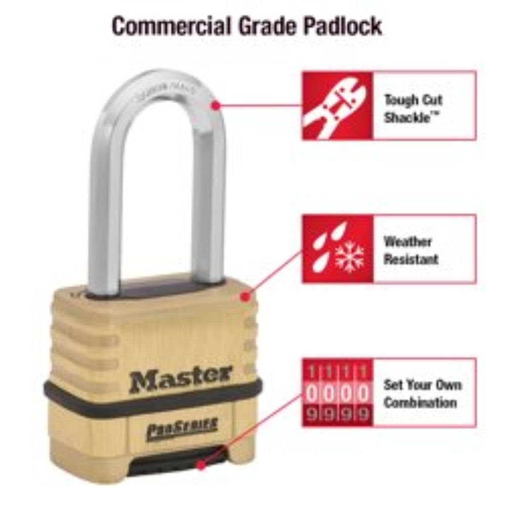 Master Lock ProSeries Set Your Own Combination Lock, 2-1/4 in