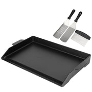 BBQ Future Universal Cast Iron Griddle with Spatula Set, 23 x 16 in