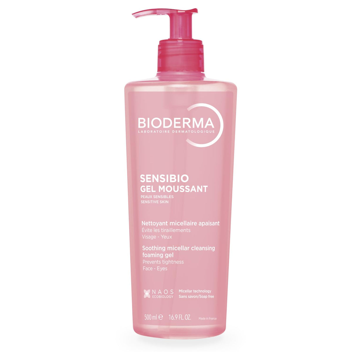 Bioderma Sensibio Foaming Gel Gentle Face Cleanser, 16.9 Fl Oz