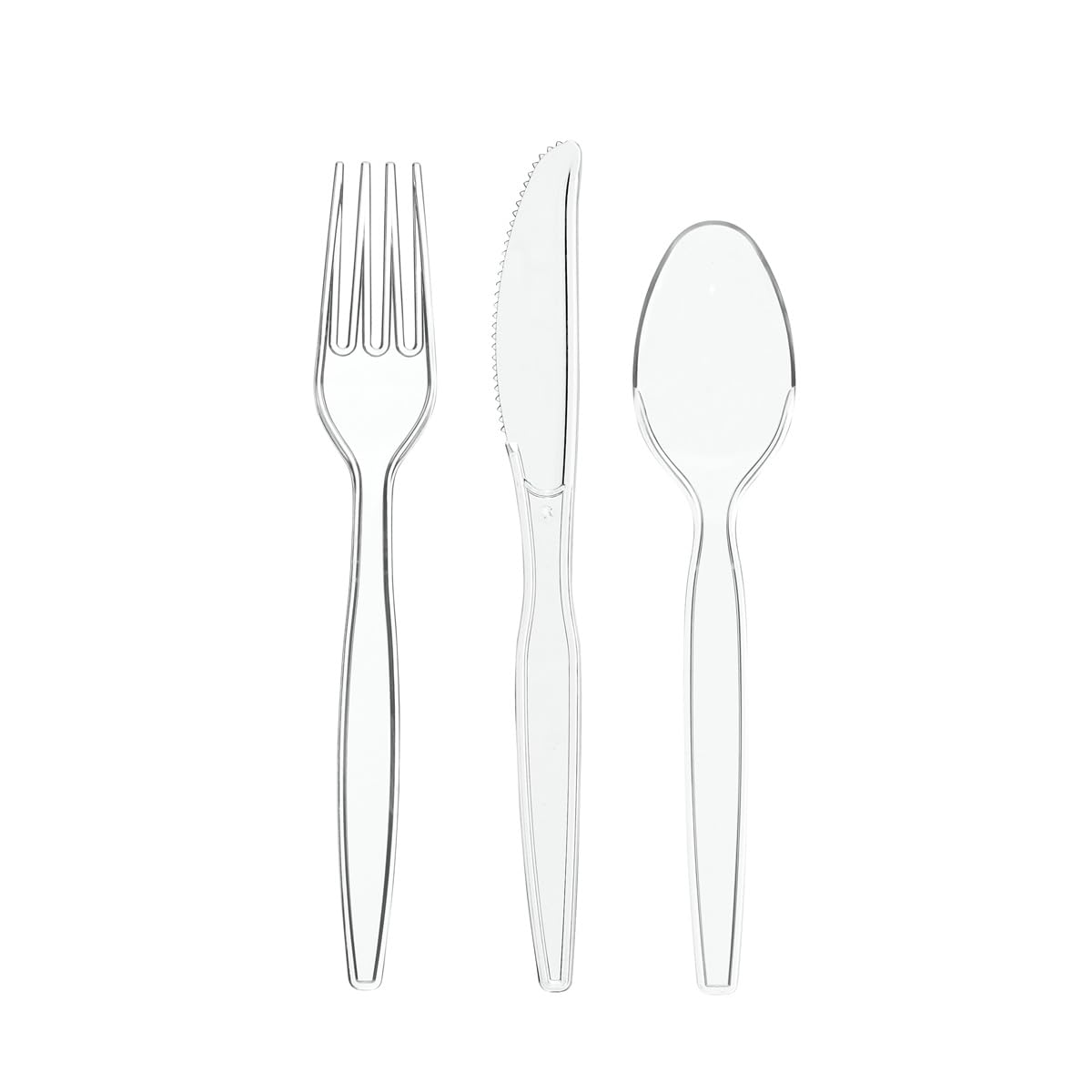 Gusto Heavy Duty Clear Cutlery Combo Pack, 360 Pieces