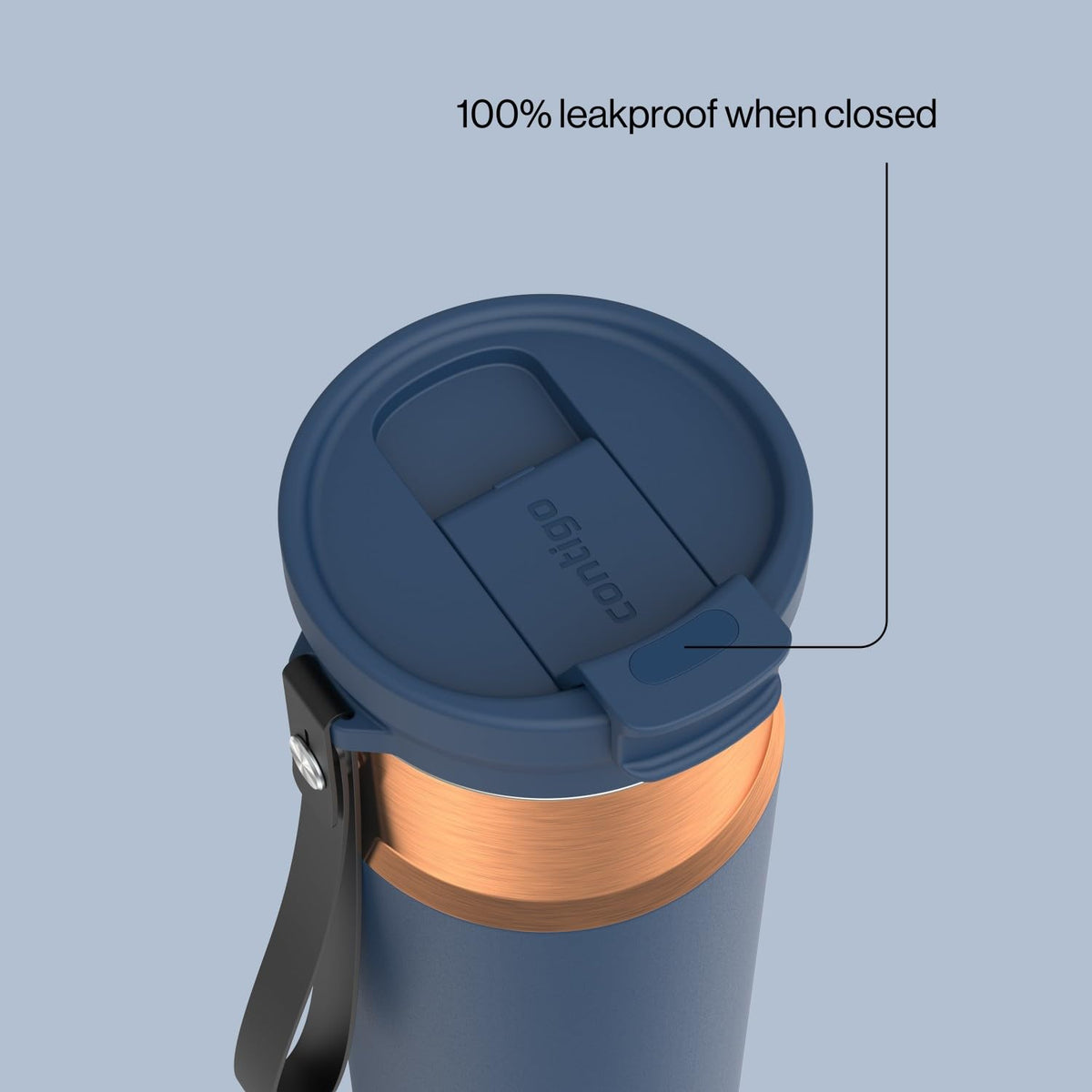 Contigo DualSip Water Bottle with Carry Strap, 24oz