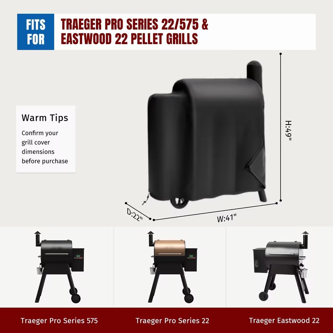 SHINESTAR Grill Cover for Traeger Pro Series 575/22, Waterproof