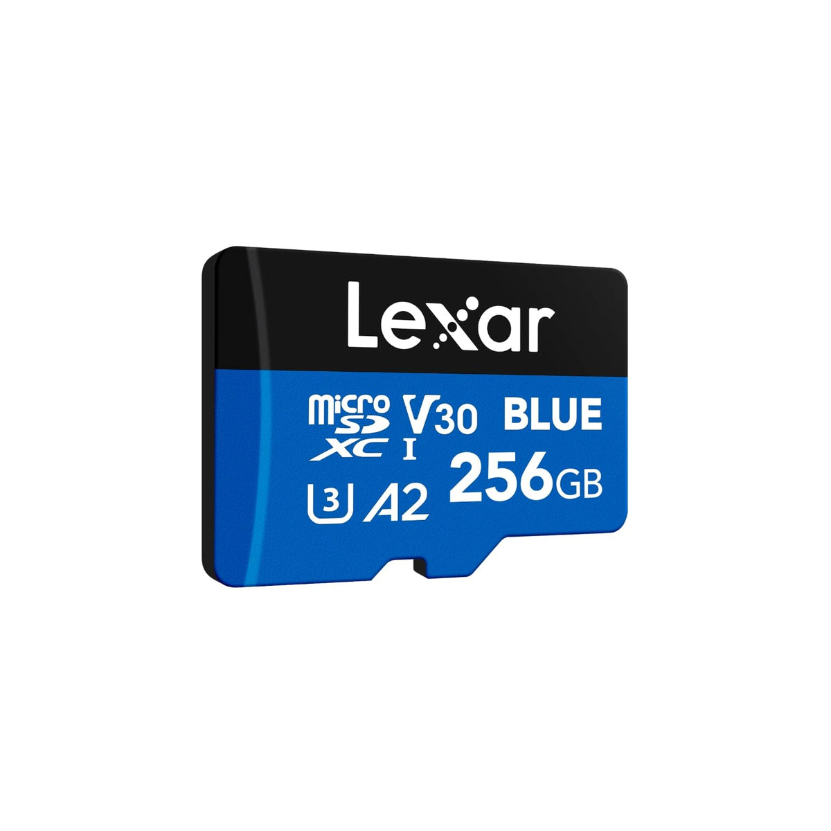 Lexar 256GB microSDXC UHS-I Card with SD Adapter, Blue, 160MB/s