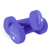 Yes4All Neoprene Dumbbells Pair, M. Purple, 20lbs