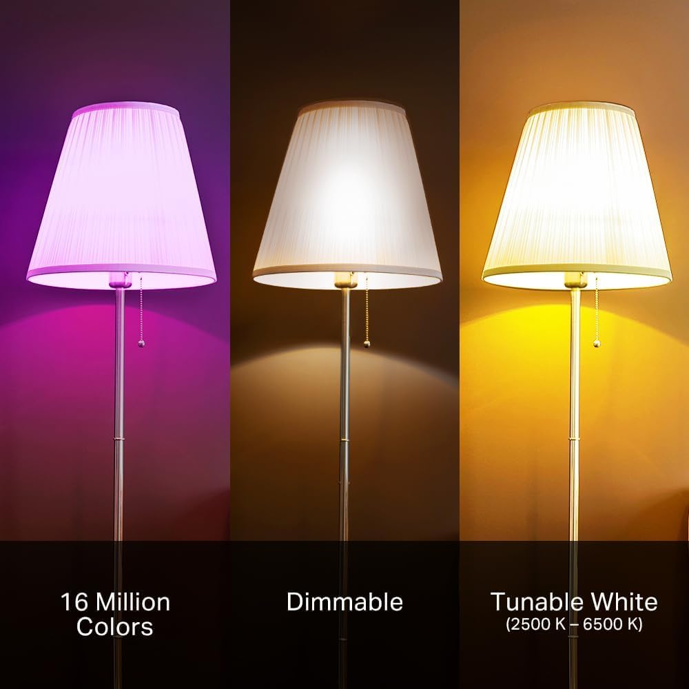 Kasa Smart WiFi Colour Changing Light Bulbs, A19, 2-Pack (KL125P2)