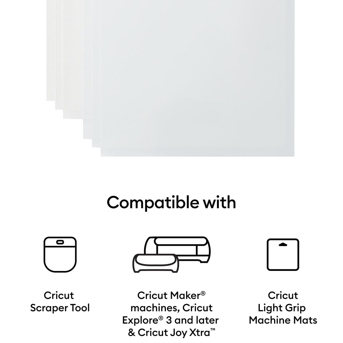 Cricut Waterproof Sticker Paper, 8.5" x 11", 20 White Sheets