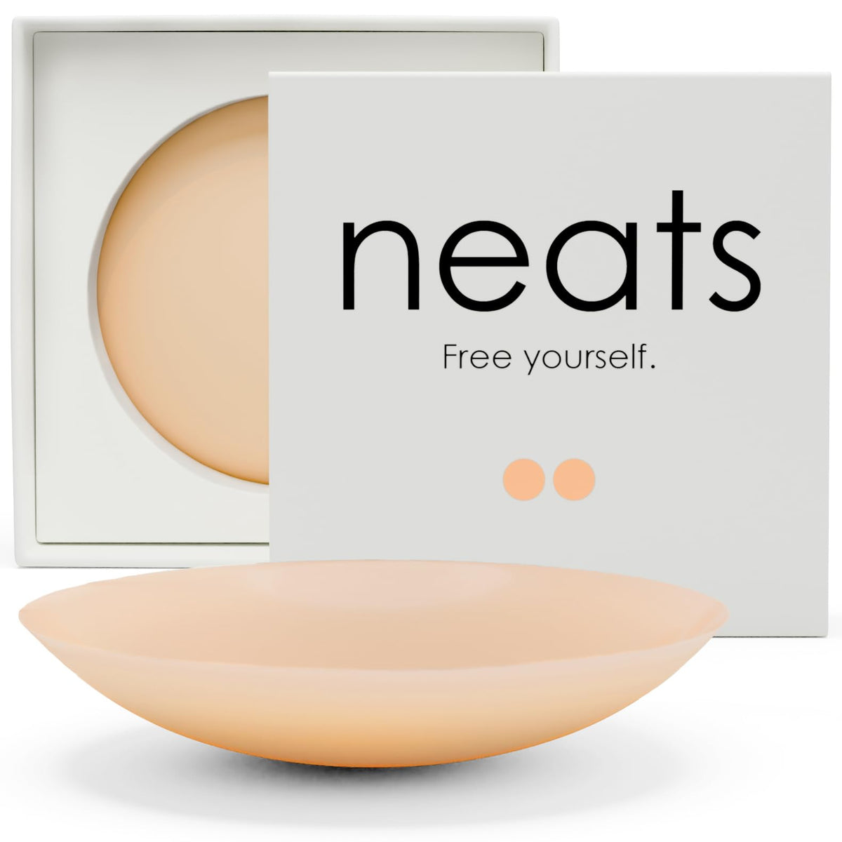 NEATS Reusable Adhesive Silicone Nipple Covers, Champagne