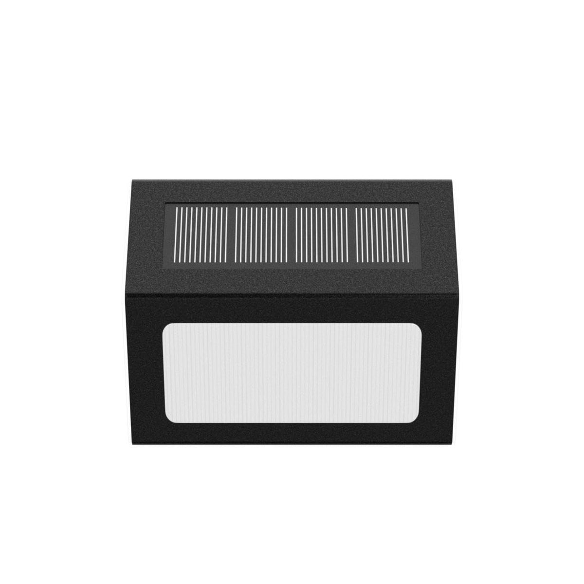 Solar LED Step & Deck Lights, Black (6 Pack)