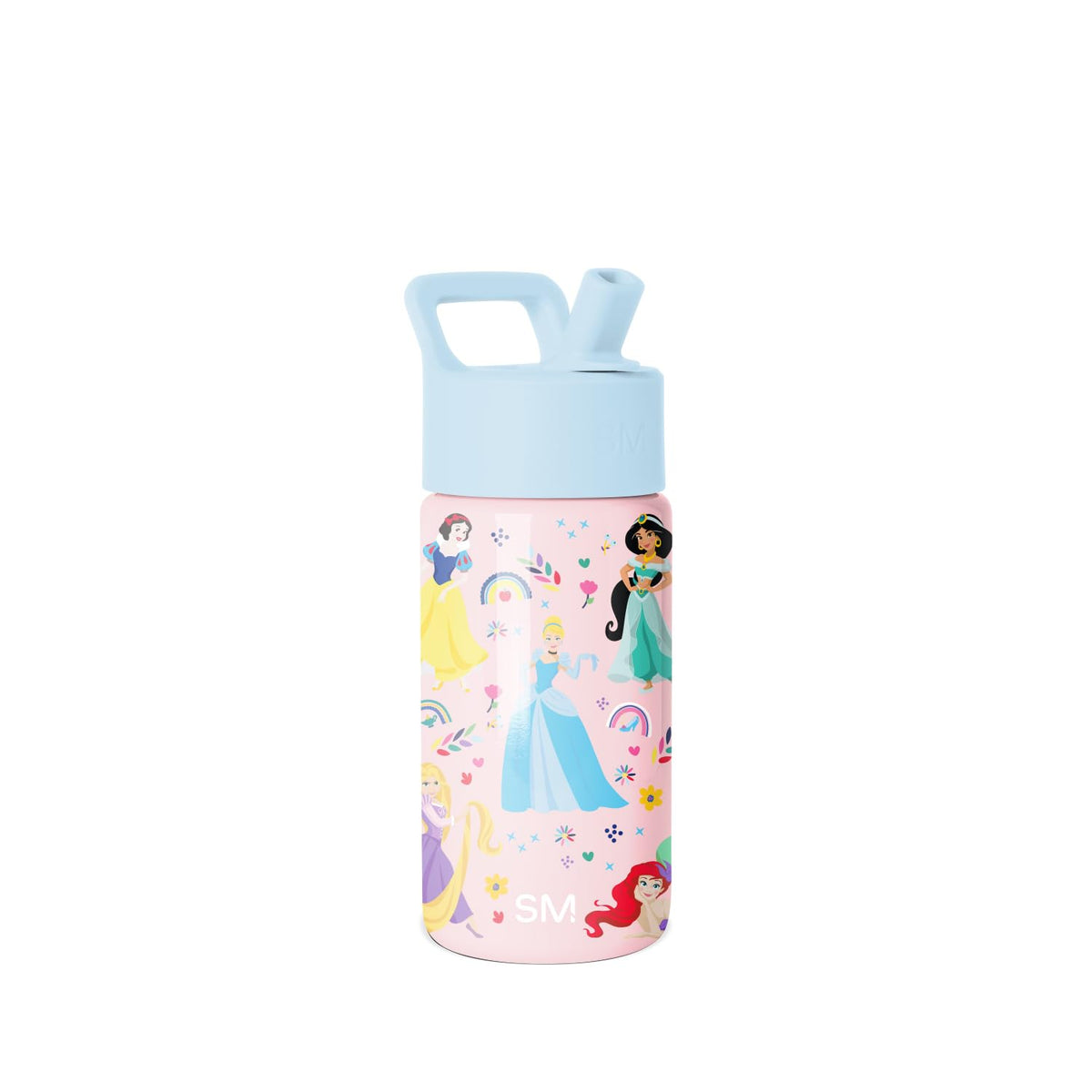 Simple Modern Disney Princess Kids Water Bottle and Toddler Cup, 14oz