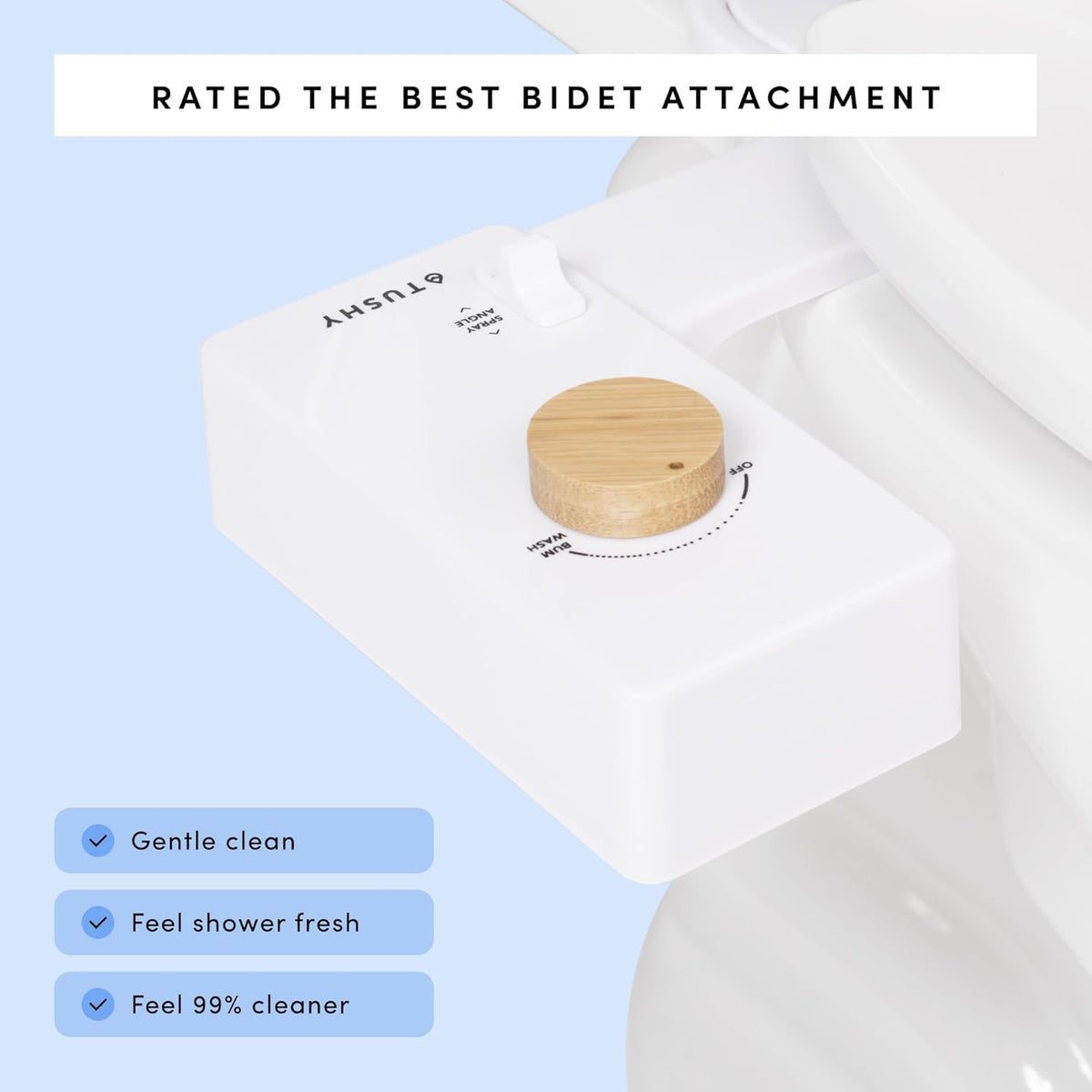 TUSHY Classic 3.0 Non-Electric Bidet Toilet Attachment