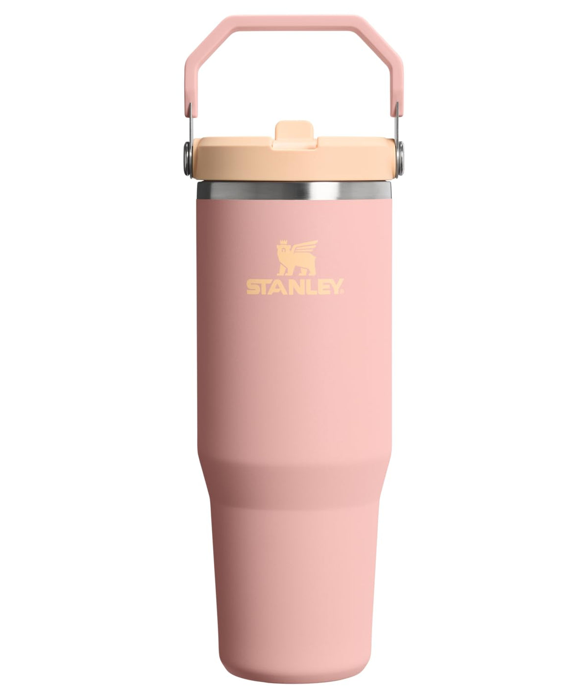 Stanley IceFlow 2.0 Flip Straw Tumbler with Handle, 20 oz, Peach Rose