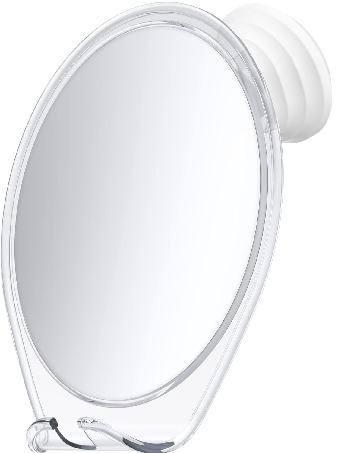 Honeybull Fogless Shower Mirror with Razor Holder, White