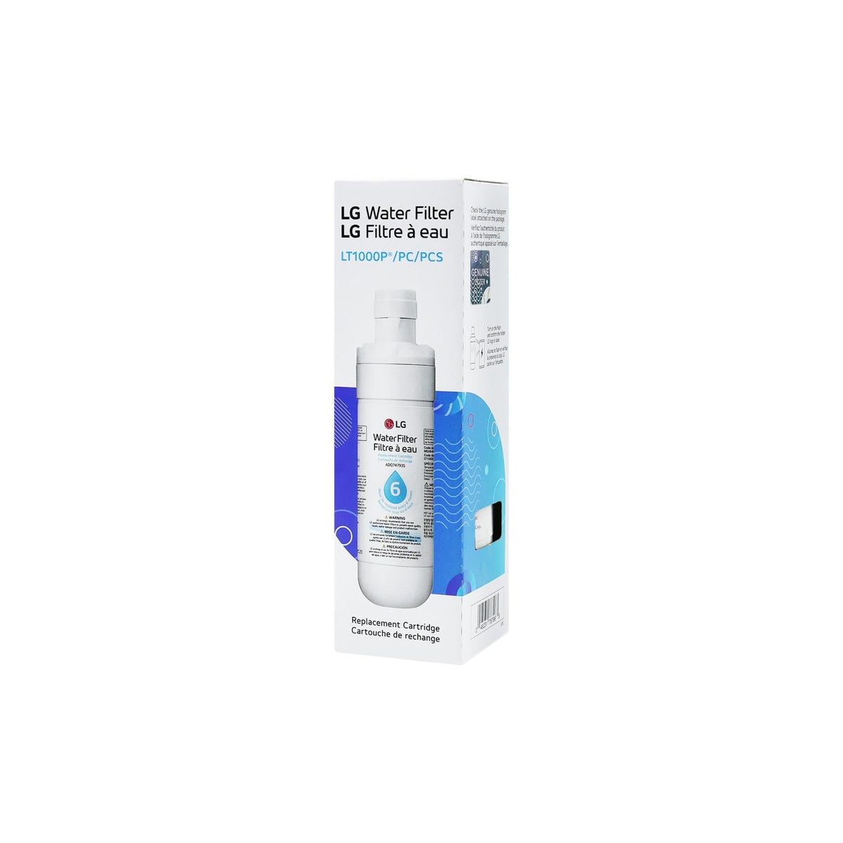 LG LT1000P Refrigerator Water Filter Replacement, 6 Month