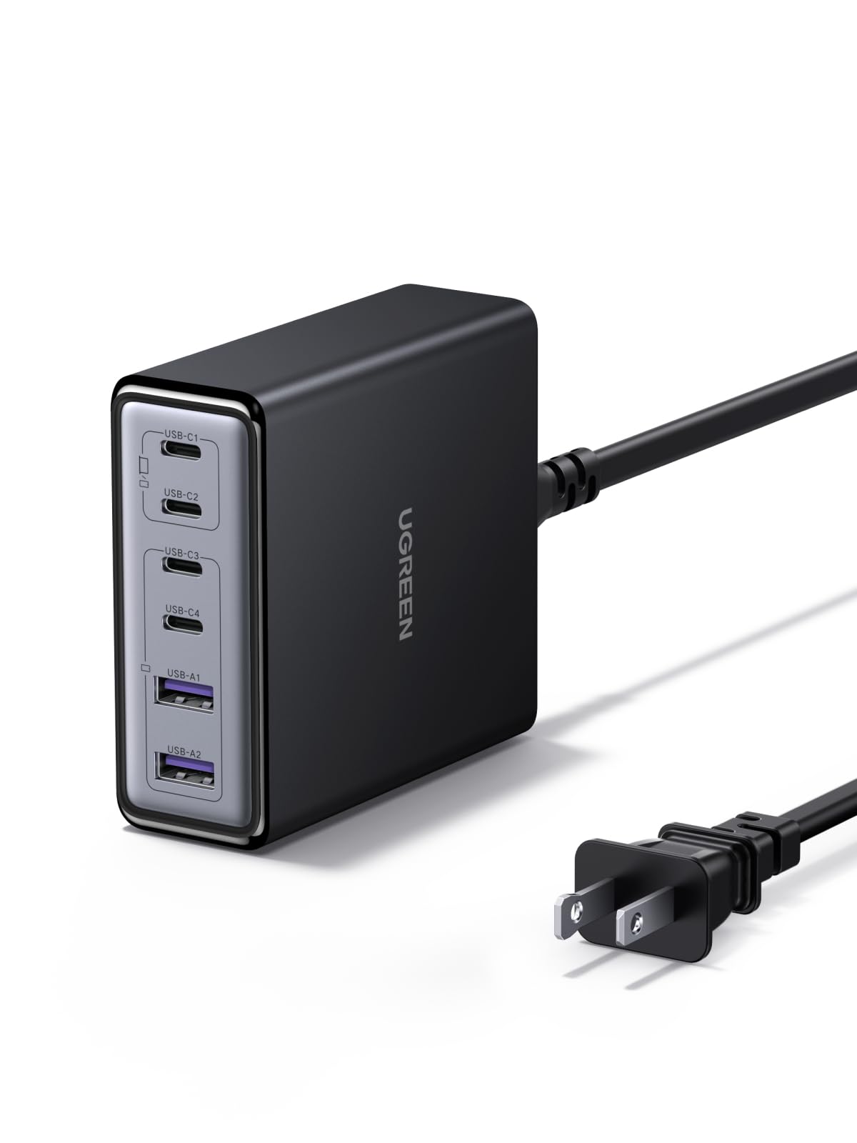 UGREEN 100W 6-Port GaN USB C Charging Station, 4 USB C, 2 USB A