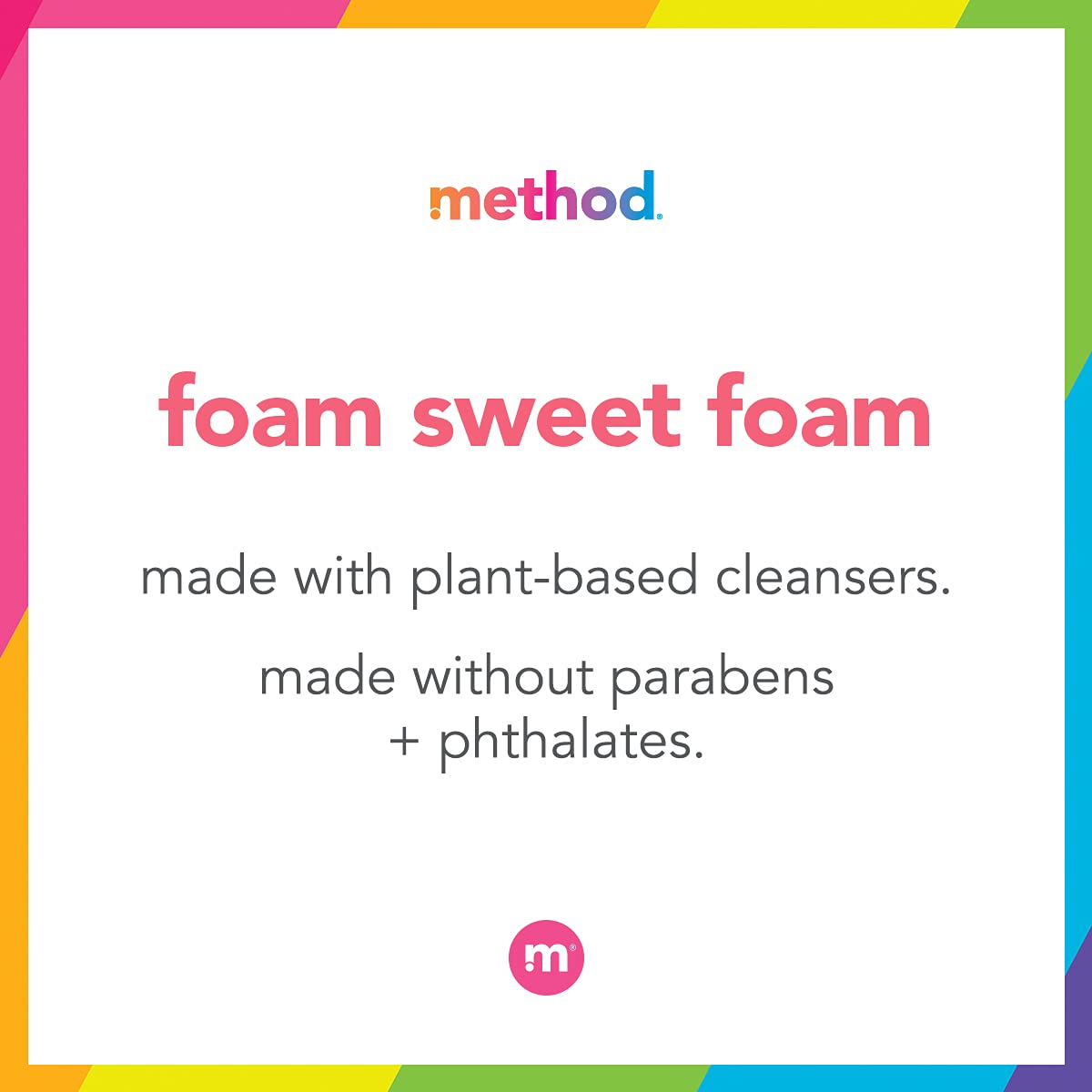 Method Foaming Hand Soap, Sweet Water, 300mL, 6 Pack