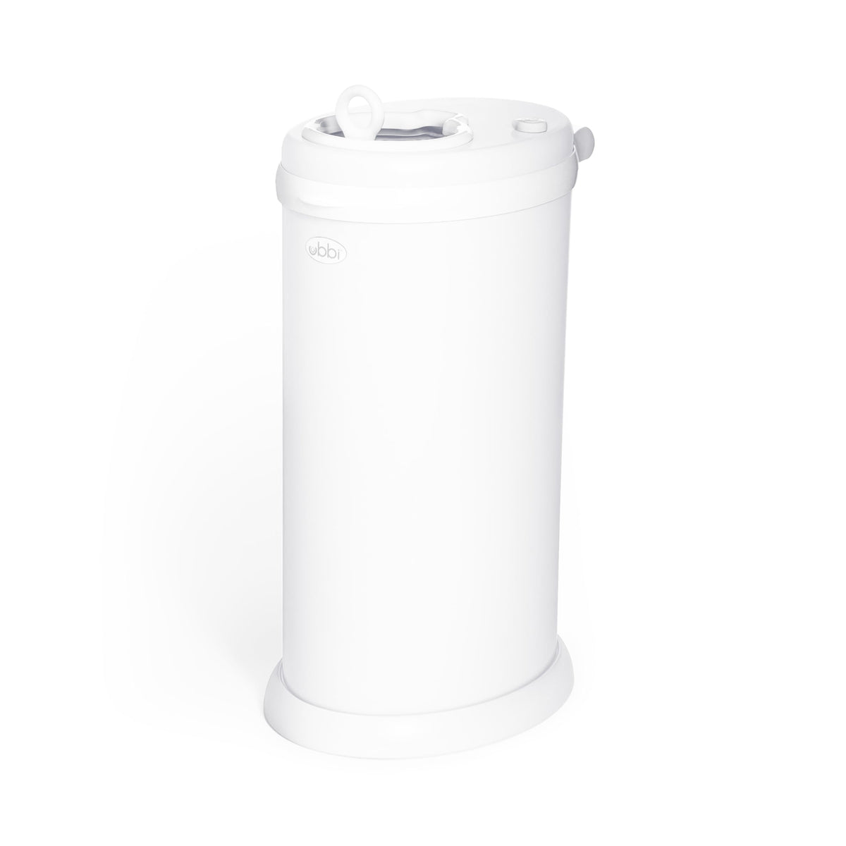 Ubbi Steel Diaper Pail, White