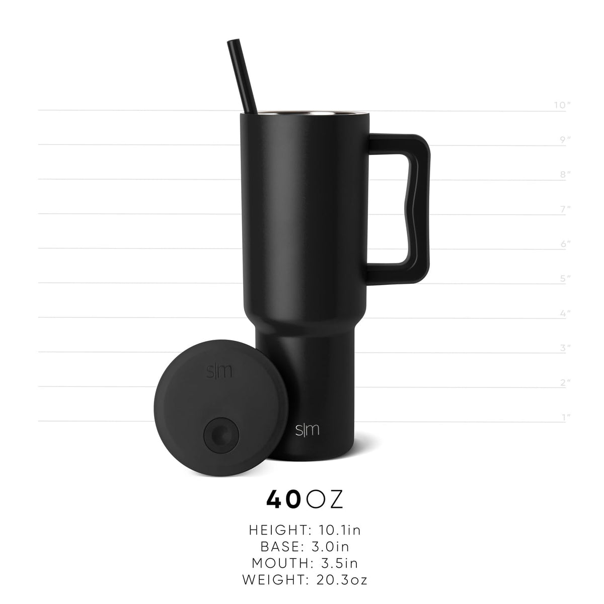 Simple Modern Halloween Tumbler with Handle, 40 oz, Peanuts