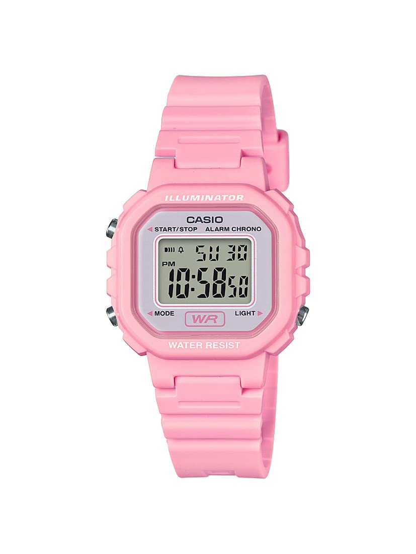 Casio Women's LA20WH-4A1 Sport Watch, Pink/White