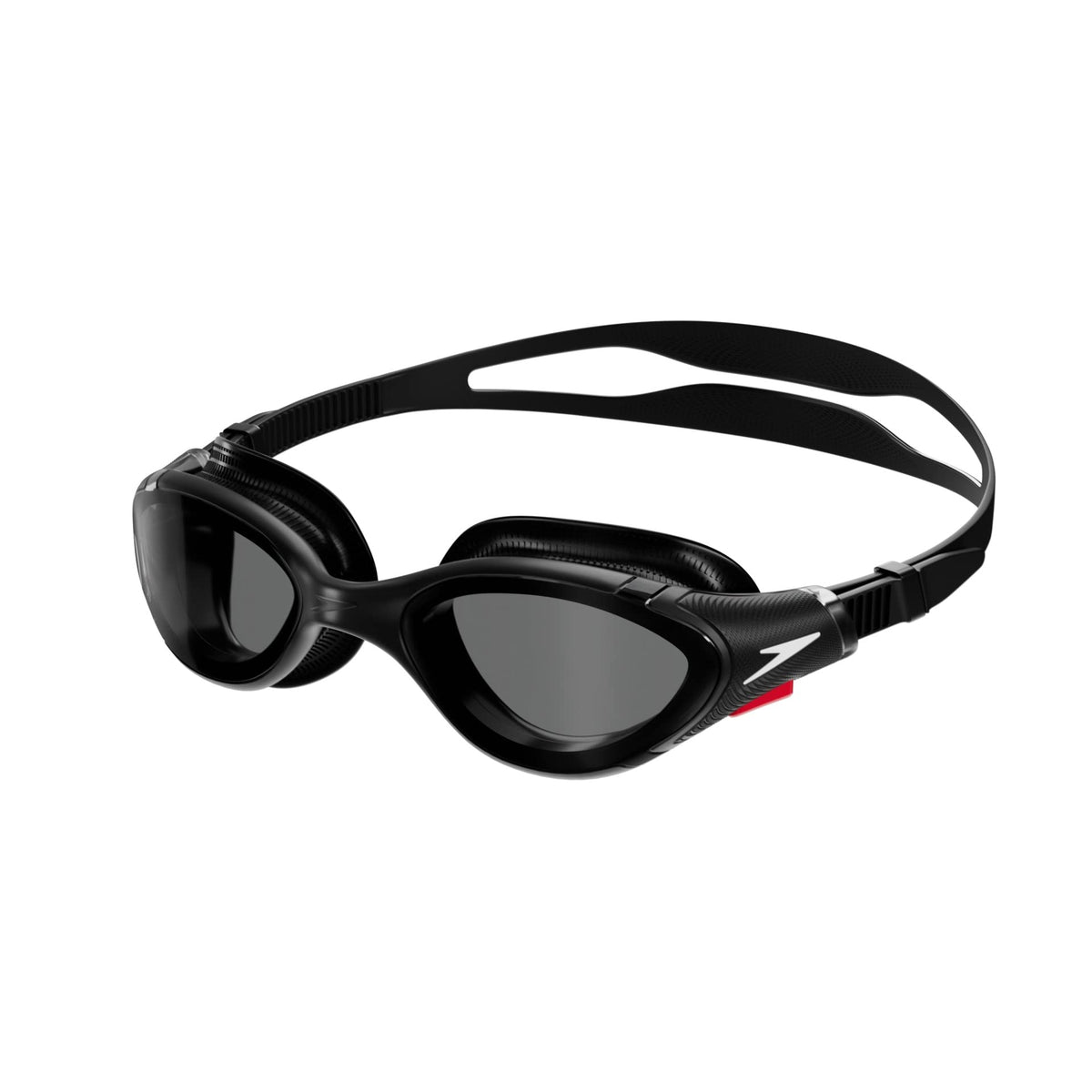 Speedo Unisex Adult Biofuse 2.0 Swim Goggles, Black/White/Smoke