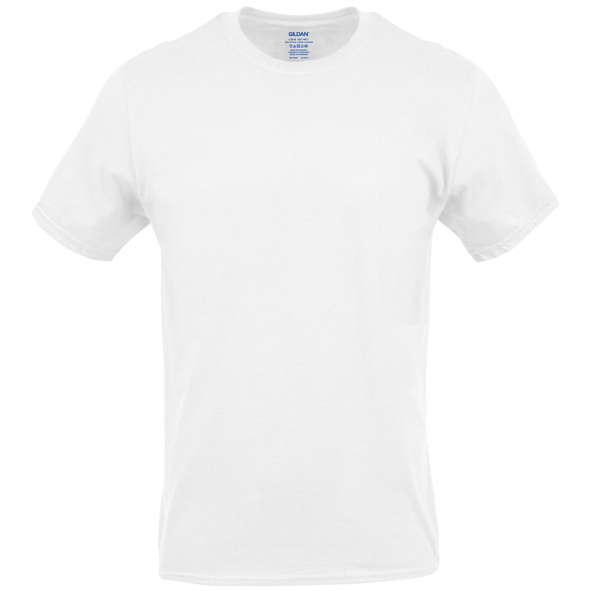 Gildan Men's Crew T-Shirts G1100, White, 12-Pack, Large
