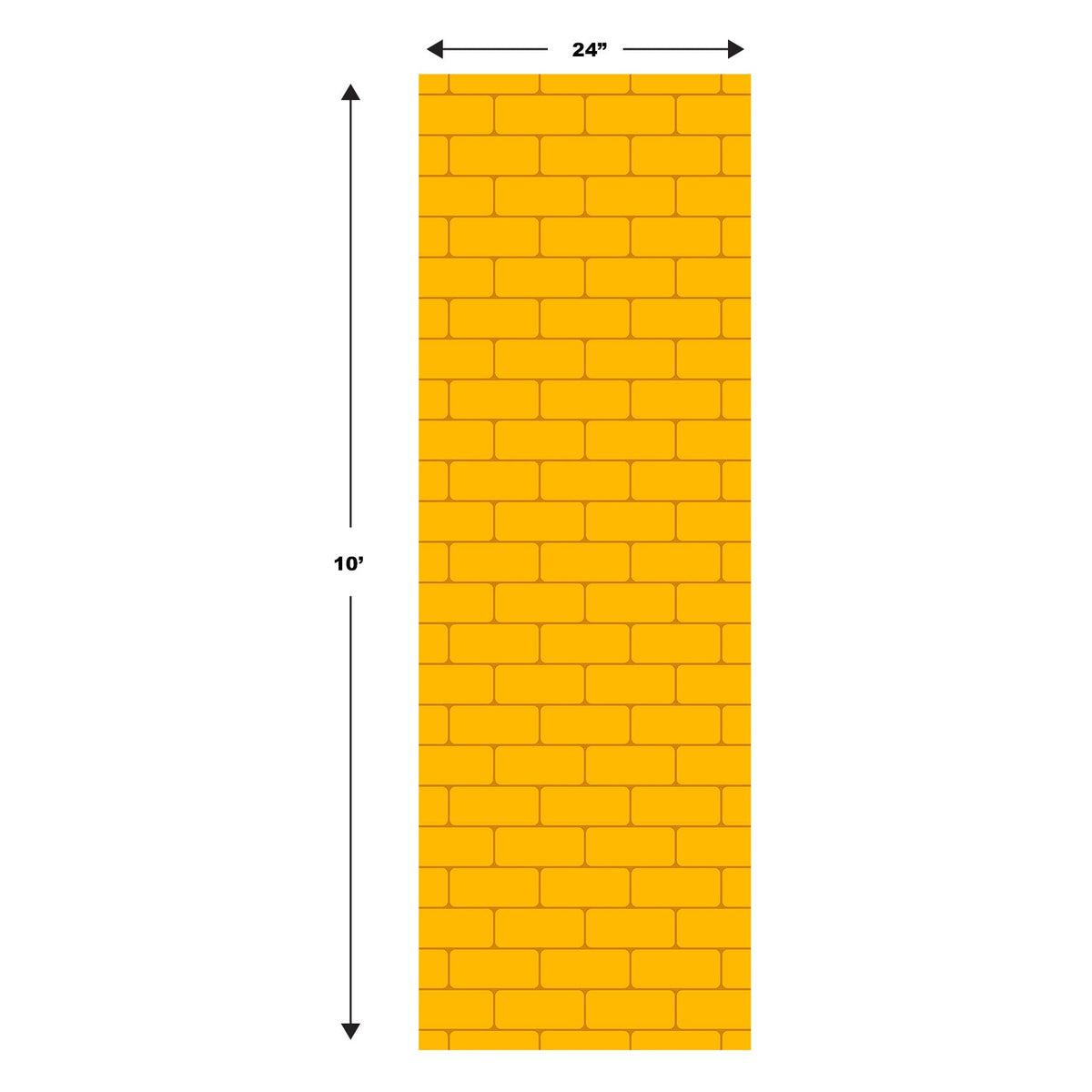 Beistle 2-Piece Yellow Brick Aisle Floor Runners